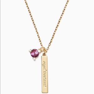 Kate Spade February Amethyst Idiom Necklace